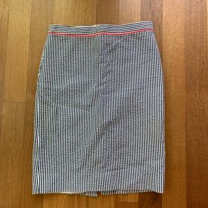 seersucker pencil skirt